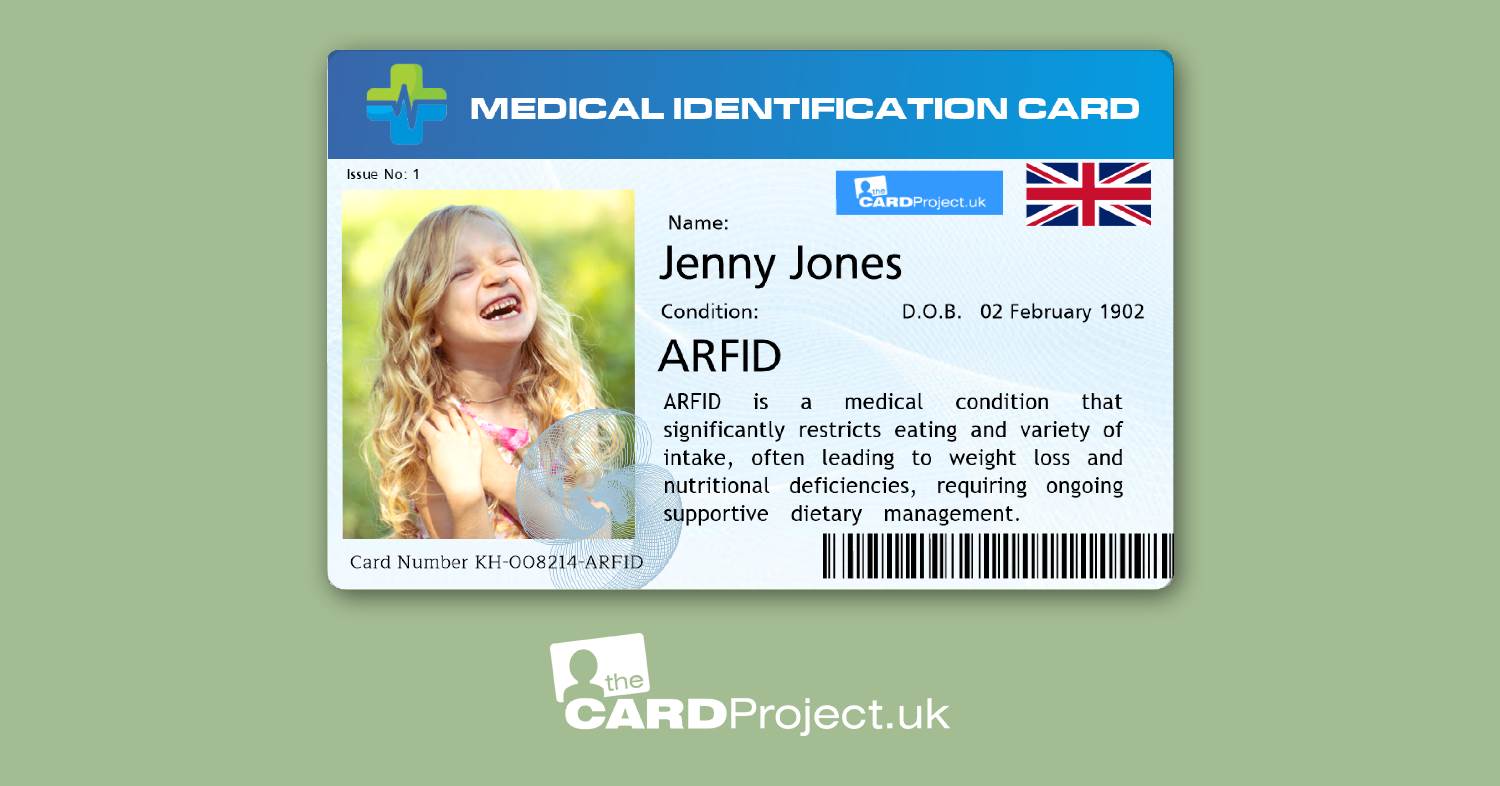ARFID Premium Medical ID Card (FRONT)
